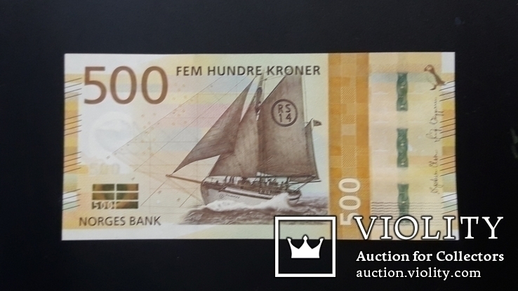 Норвегия 500 крон 2018 Norway UNC, фото №2
