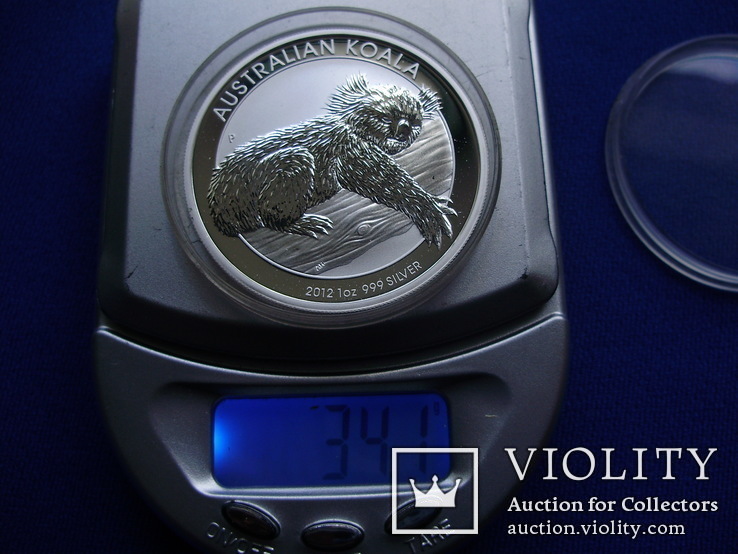 1 доллар 2012 г. Австралия Коала Серебро 999 пр.31 грамм, фото №7