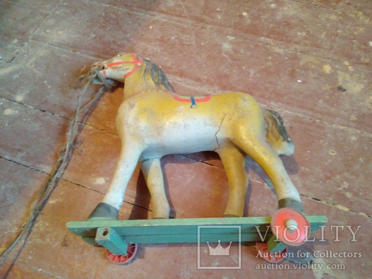 Игрушка Конь на колесах (50-е годы)., фото №3