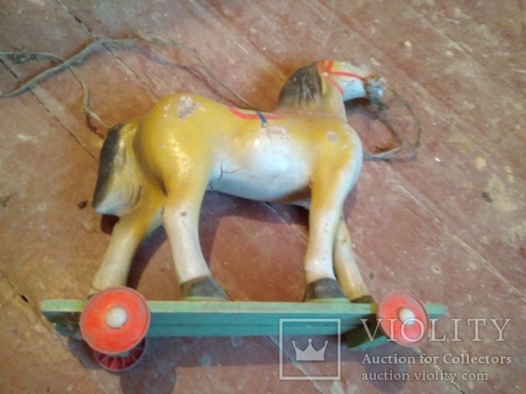 Игрушка Конь на колесах (50-е годы)., фото №10