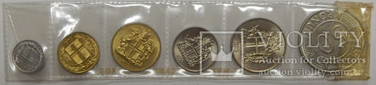 Набор монет Исландии 1973 г