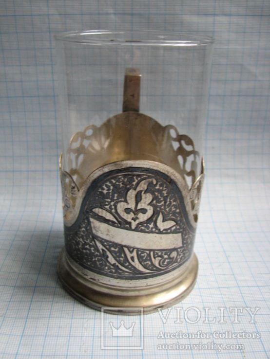 Подстаканник  серебро  875 пр. СССР    вес - 88,5 г, фото №2