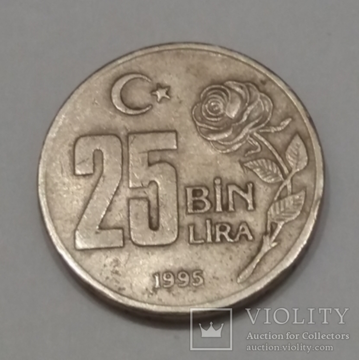 Туреччина 25.000 лір, 1995, фото №2