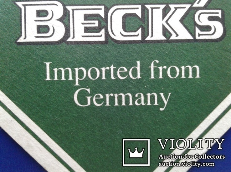 Подставка (бирдекель) BECK's, Германия., фото №8