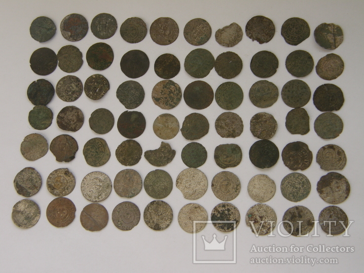 Россипуха срібних монет 16 - 17 ст. (70 шт), фото №4