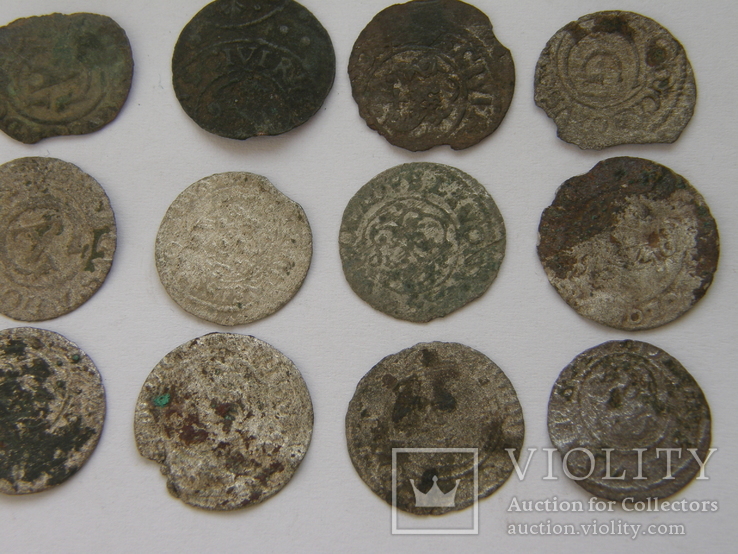 Россипуха срібних монет 16 - 17 ст. (70 шт), фото №5