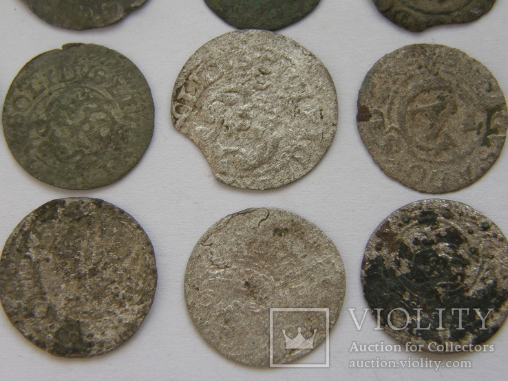 Россипуха срібних монет 16 - 17 ст. (70 шт), фото №6