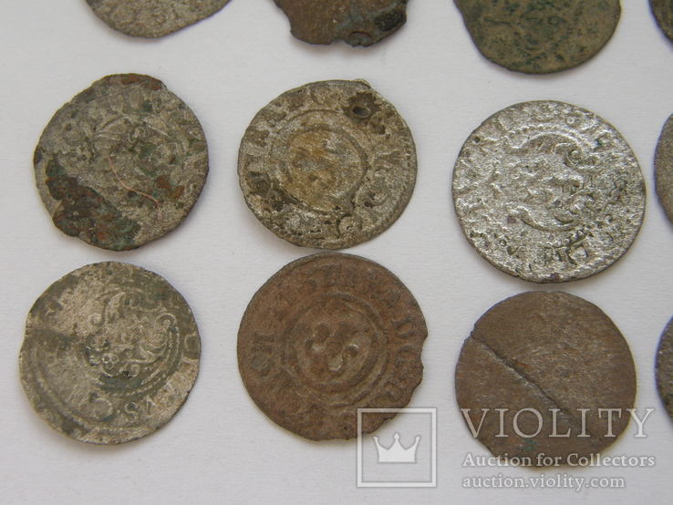 Россипуха срібних монет 16 - 17 ст. (70 шт), фото №7