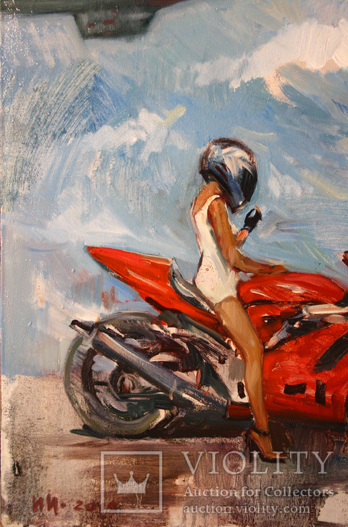 Девушка на мотоцикле., фото №4