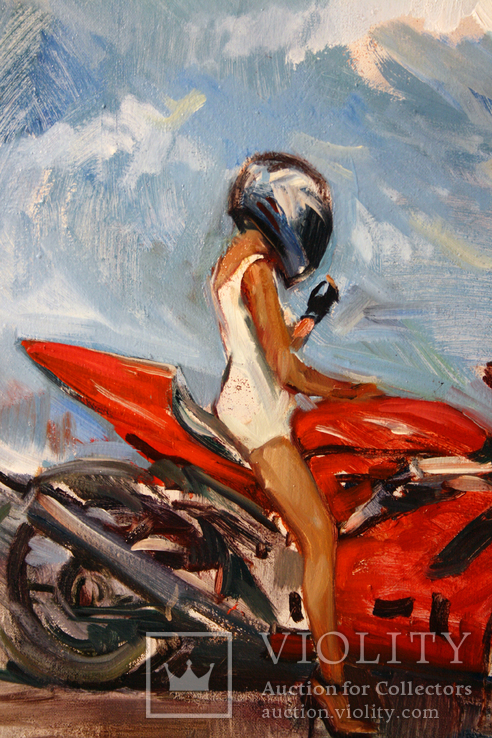 Девушка на мотоцикле., фото №6