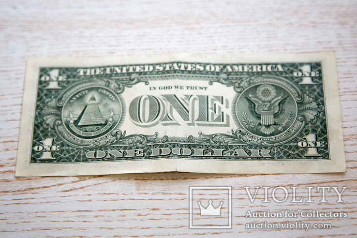 Дьявольский доллар № "666" - One USA dollar 2013, фото №4