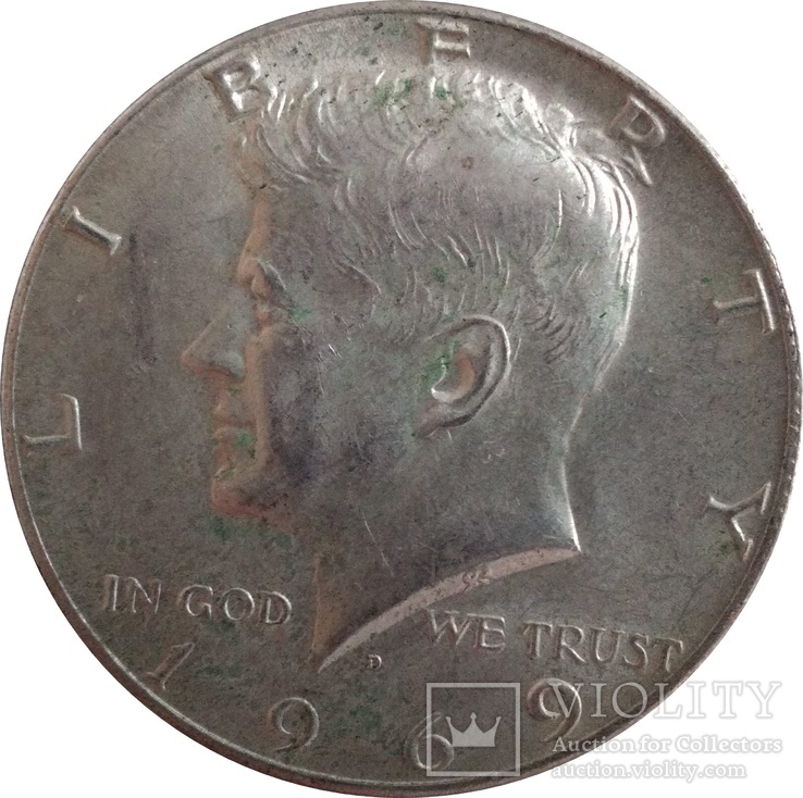 США ½ доллара, 1969 Kennedy Half Dollar,серебро,С251, фото №2