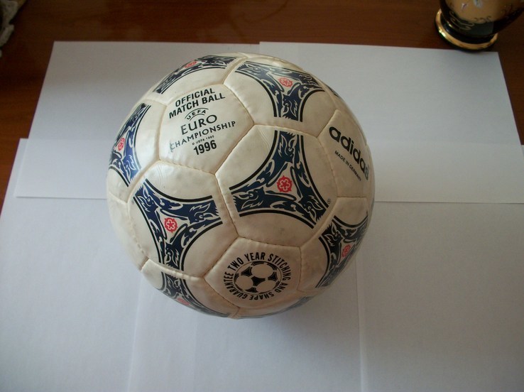 Мяч футбольный уефа евро-1996, раритет [made in germany], numer zdjęcia 3