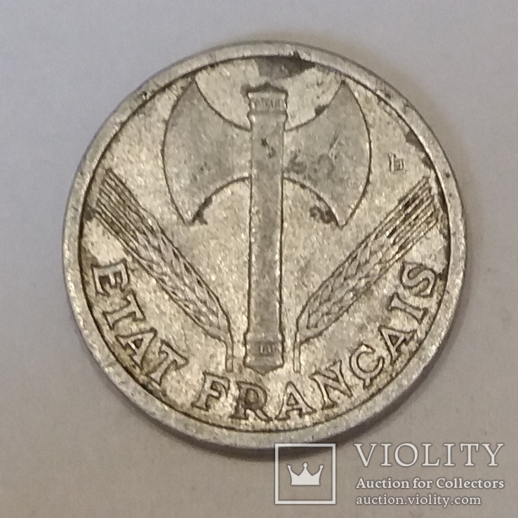 Франція 1 франк, 1942, фото №3