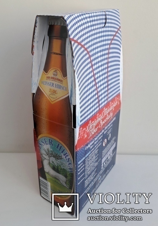 Комплект оригинальной упаковки  из-под баварского  пива "Der Hirschbrau". Германия, numer zdjęcia 5