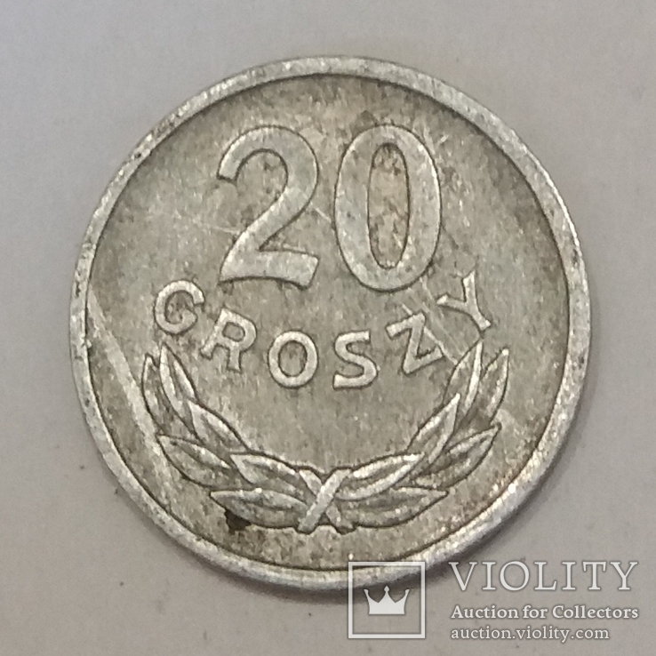 Польща 20 грошей, 1975, фото №2