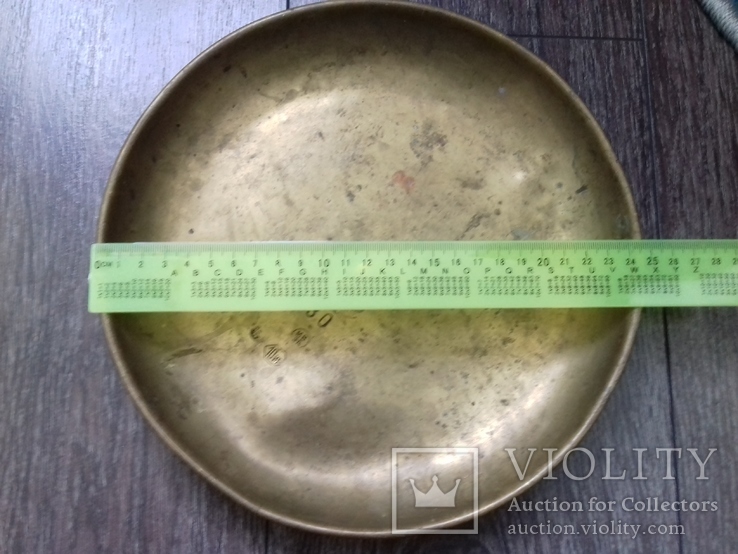 Тарелки для весов на 10 кг! Пара, клейма, d 24.5 см (853гр), фото №4
