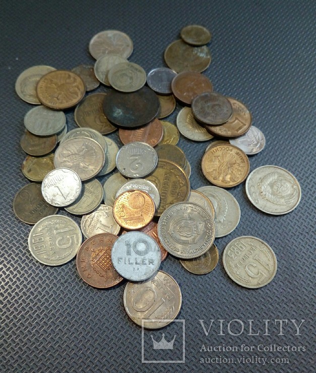 Монети світу, монеты мира, лот монет 50 шт, фото №2