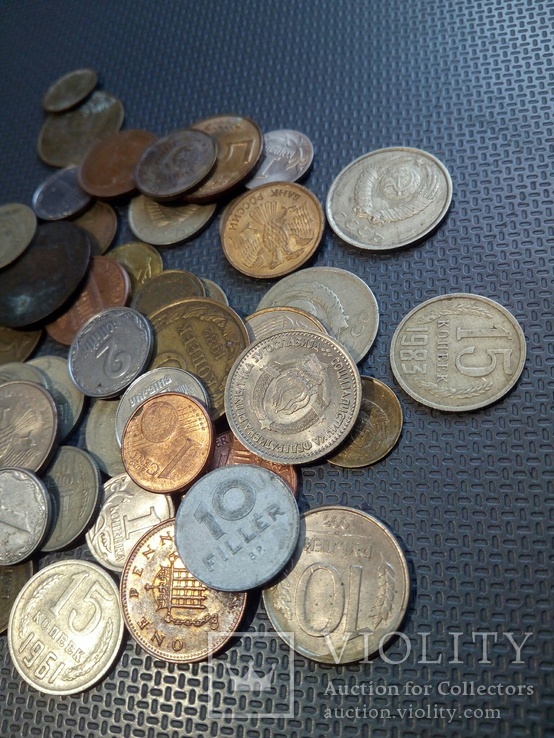 Монети світу, монеты мира, лот монет 50 шт, фото №5