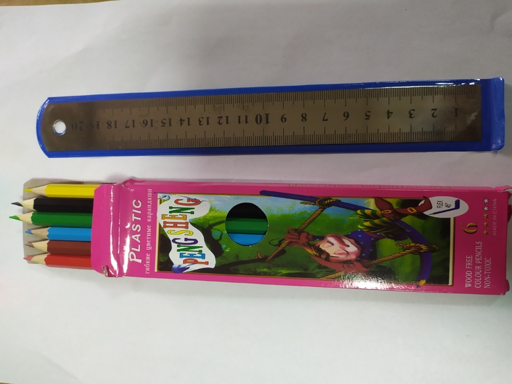 Гибкие цветные карандаши 6 шт