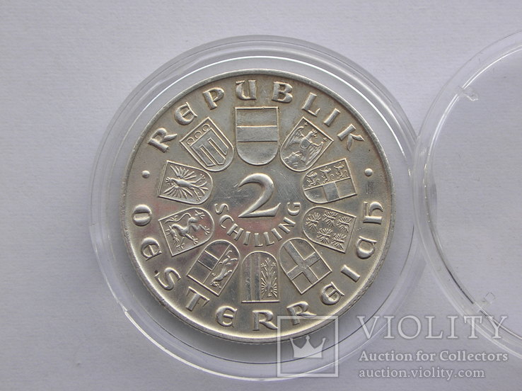 Австрия. Памятные 2 шилинга 1929 г. серебро., фото №5