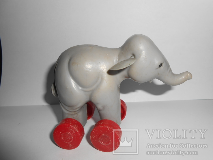 Игрушка Слон на колесах цирковой., фото №2