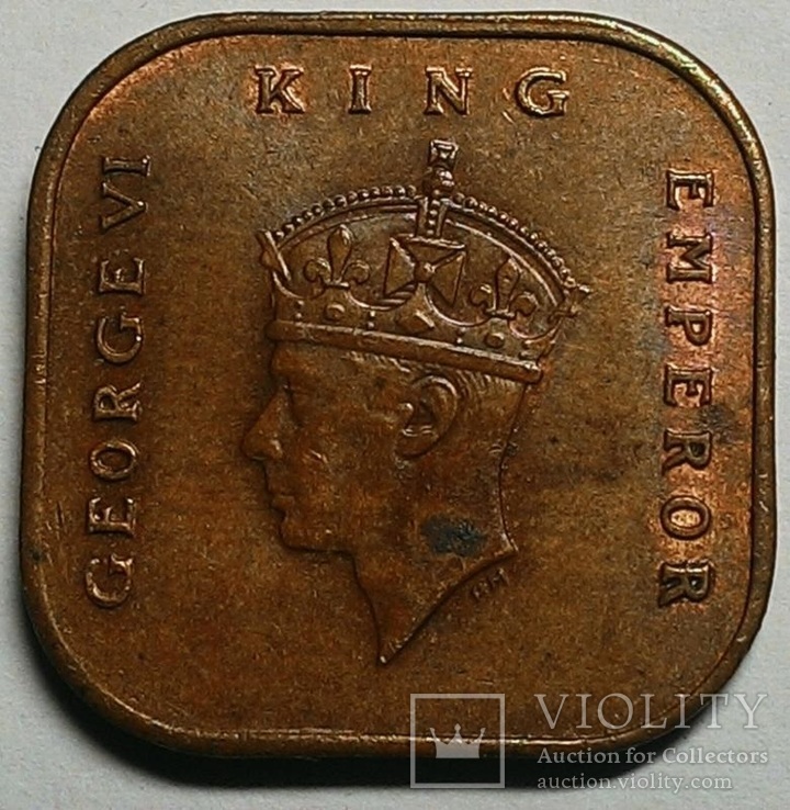 Малайя 1 цент 1943, фото №3