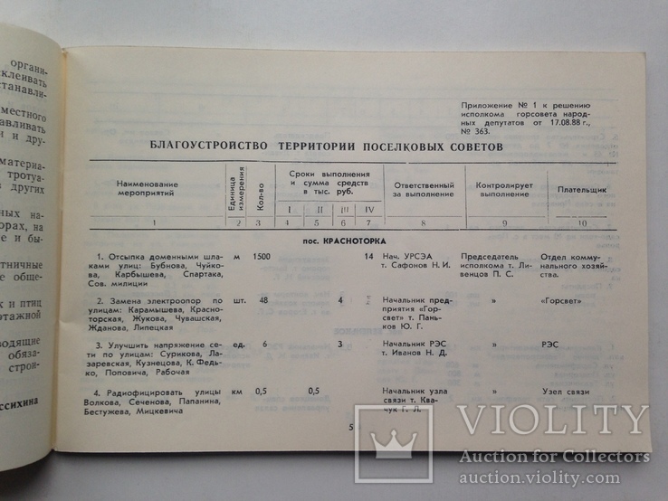 Комплексный план благоустройства г. Краматорска на 1989  86 с.  250 экз., фото №5