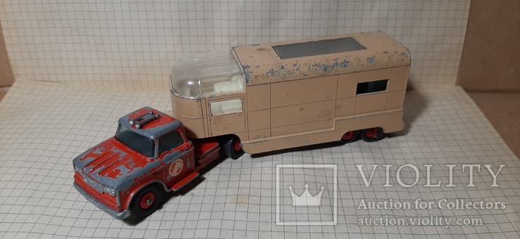 Машинка Matchbox king size K18 dodge tractor+Articulated Horse VAN .made in England, фото №2