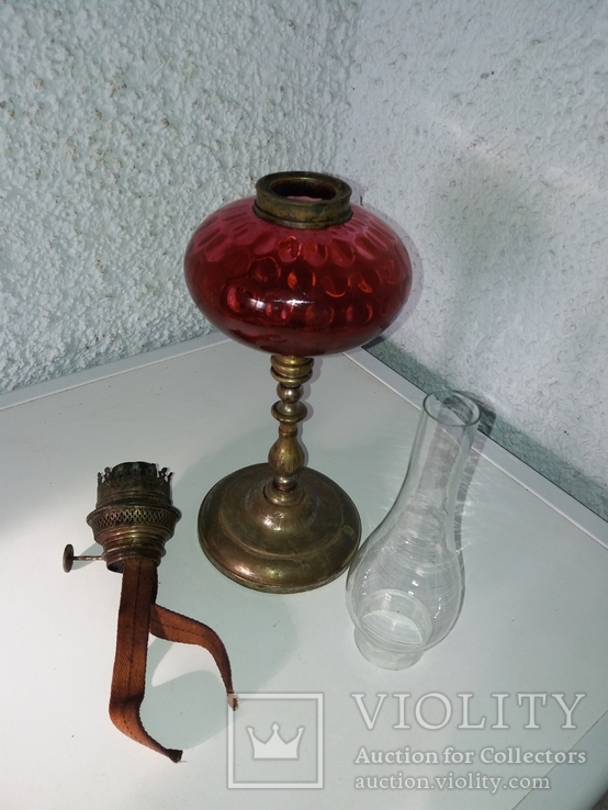 Старинная керосиновая лампа. Германия, начало 20 века., фото №3