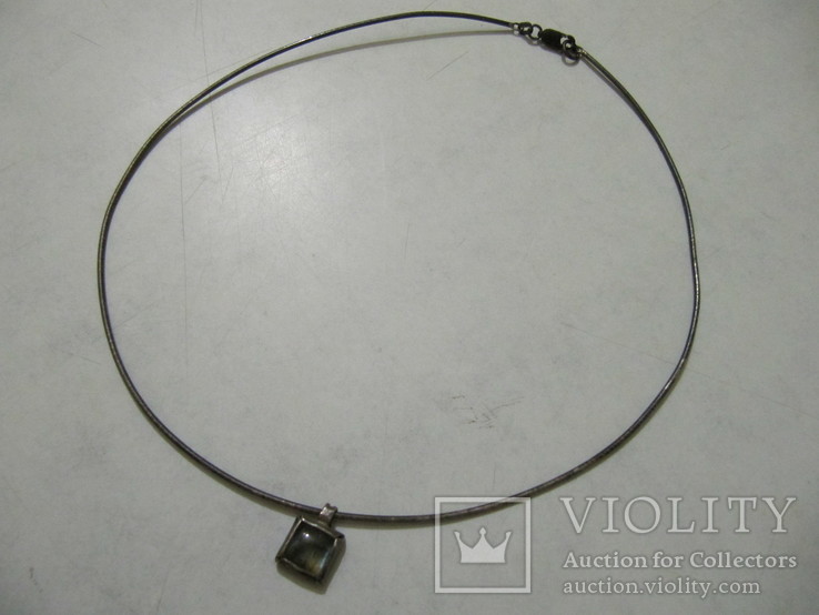 Ожерелье серебренное с кулоном 925 пр. Itali., фото №8