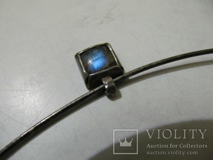 Ожерелье серебренное с кулоном 925 пр. Itali., фото №12
