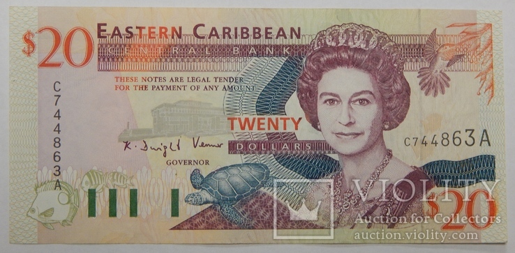 Бона 20 долларов, Восточные Карибы, фото №2