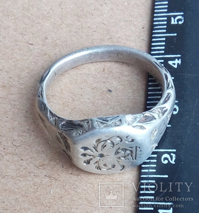 Перстень казацкий серебряный 17 век., фото №10