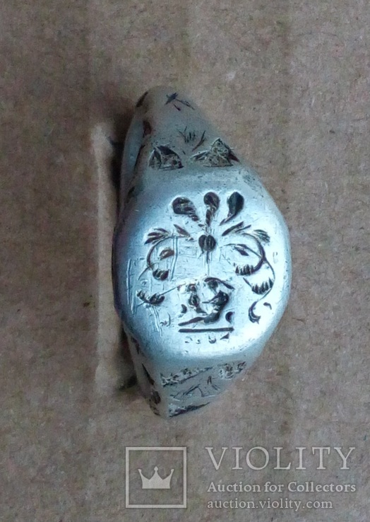 Перстень казацкий серебряный 17 век., фото №11