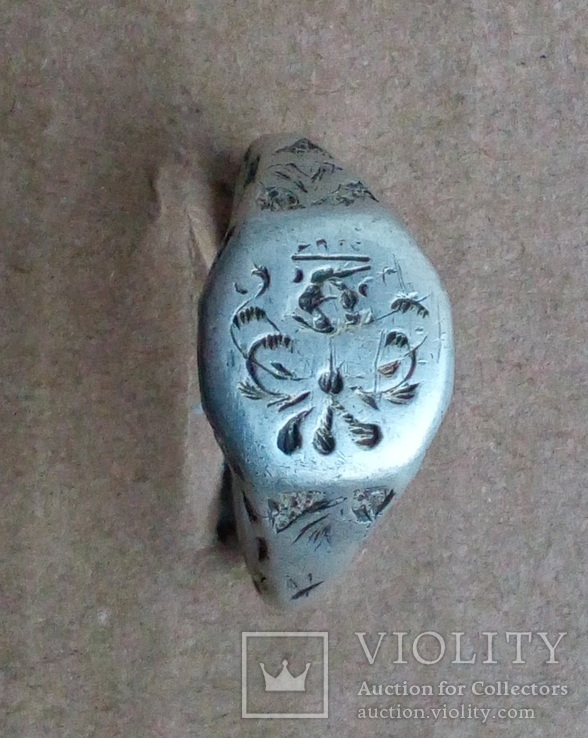 Перстень казацкий серебряный 17 век., фото №12