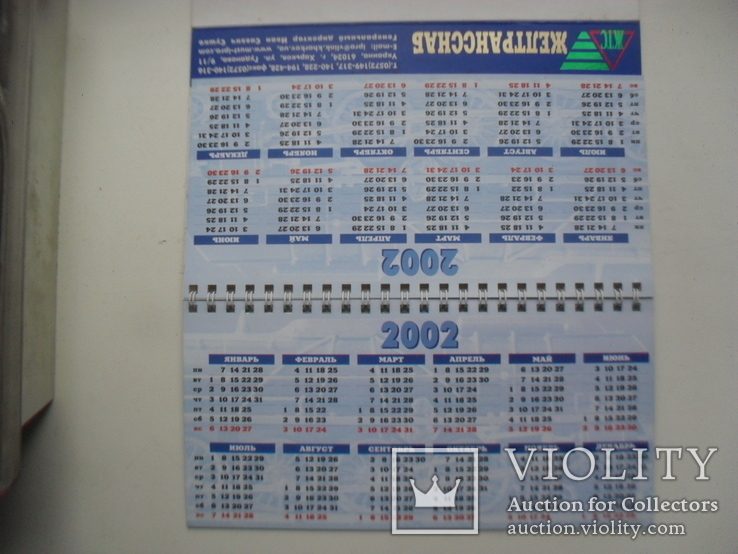 Календарь 2001-2002 год. - «VIOLITY»