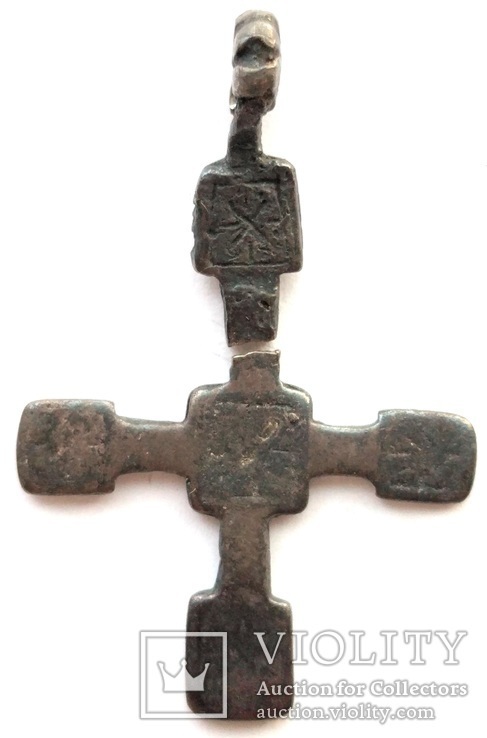 Крест КР серебряный на реставрацию (2_28), фото №3