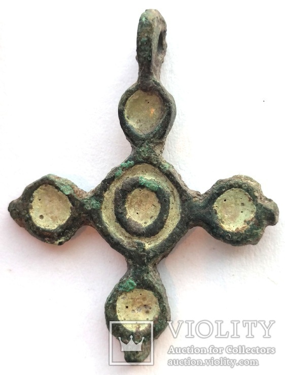 Крест КР круглоконечный с эмалями (2_91), фото №4