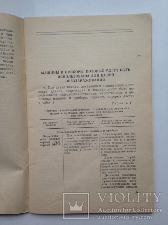 Инструкция по использованию сельхоз. строительных дорожных машин для дезактивации 1966., фото №5