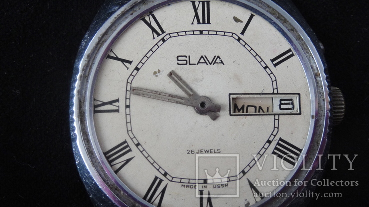 Часы наручные  мужские " Слава" СССР, 26 камней., фото №2