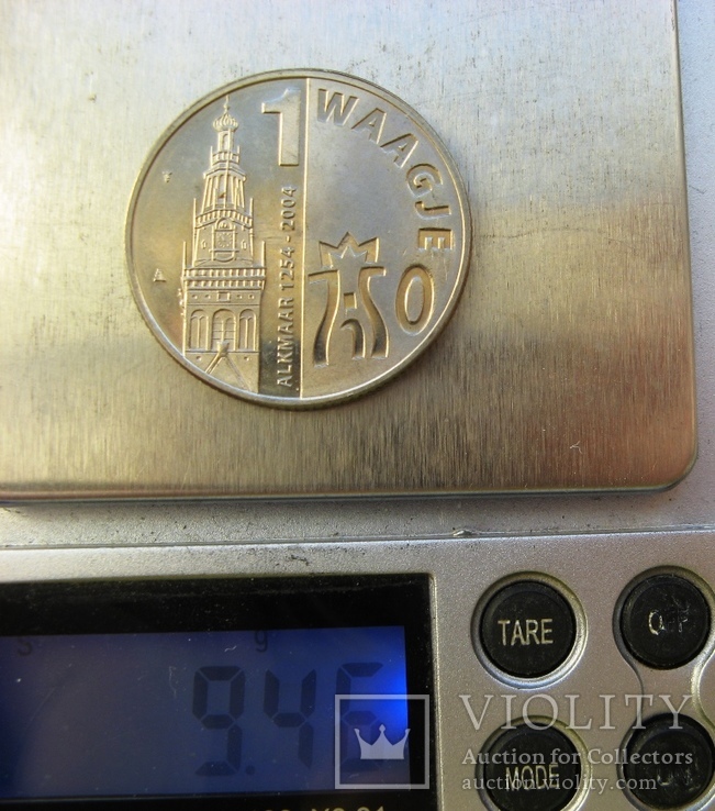 Нидерланды, г. Alkmaar -750 лет, 1 waagje 2004 proof, фото №5