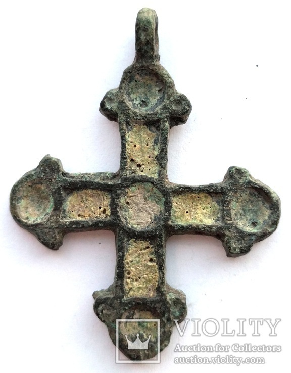 Крест КР криновидный с эмалями (2_43), фото №3