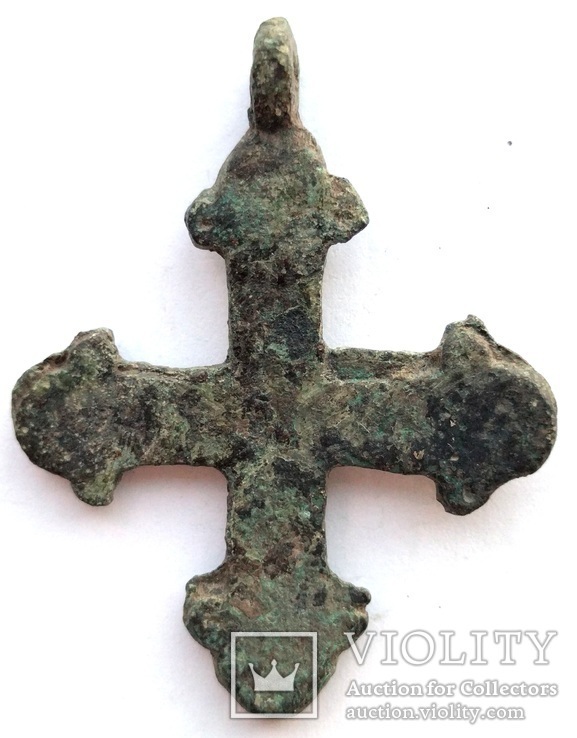 Крест КР криновидный с эмалями (2_43), фото №4