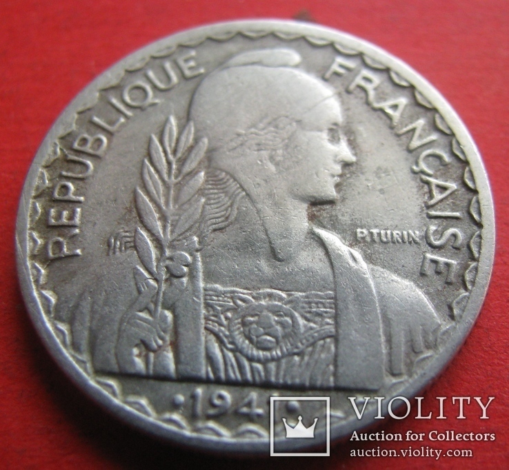Індокитай Французький 20 центів 1941, фото №2