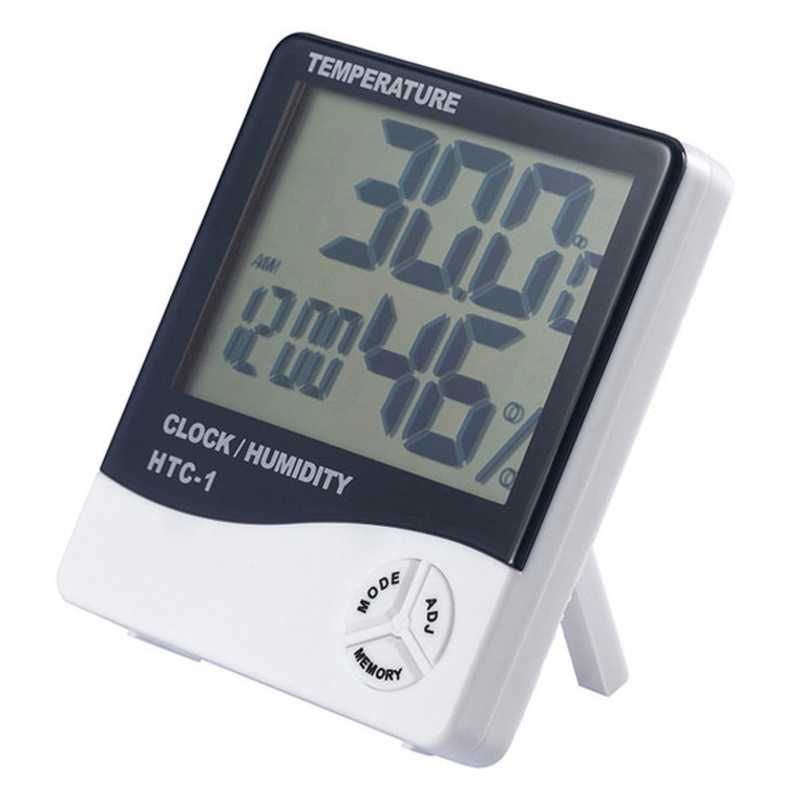 Метеостанция термометр гигрометр часы HTC-1