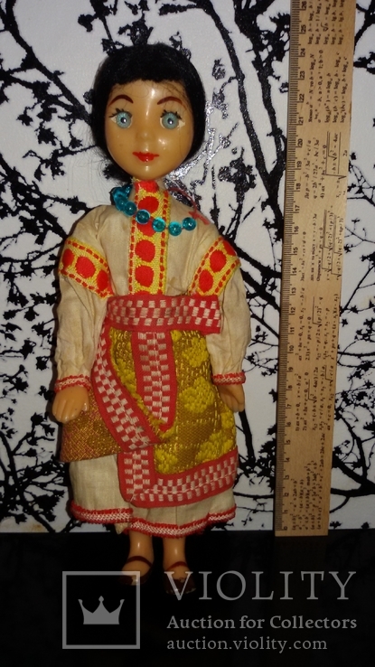  редкая кукла СССР, высота 25 см., фото №3