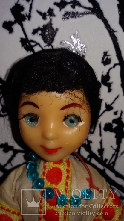 редкая кукла СССР, высота 25 см., фото №4