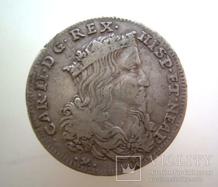 Неаполь. Італія 20 гран. 1699 Карл ІІ