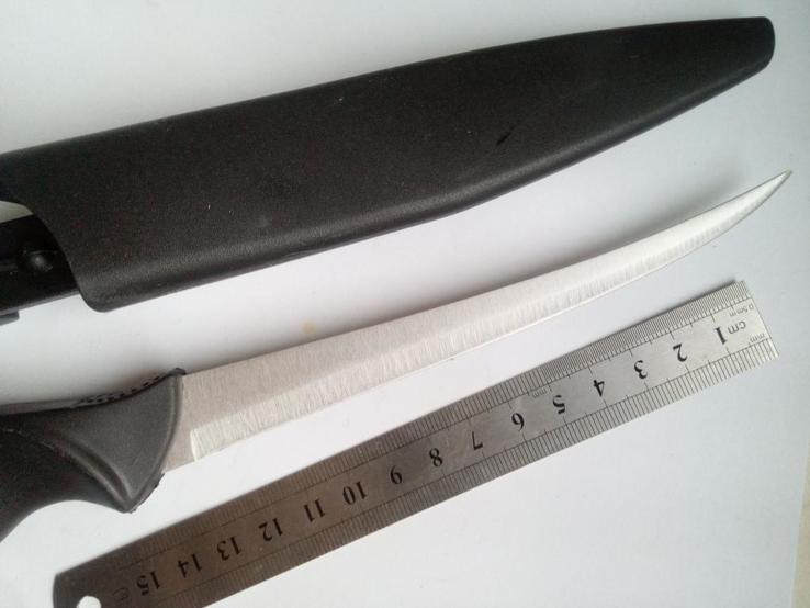 Нож рыбацкий 28см с чехлом, фото №3